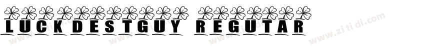luckiestguy regutar字体转换